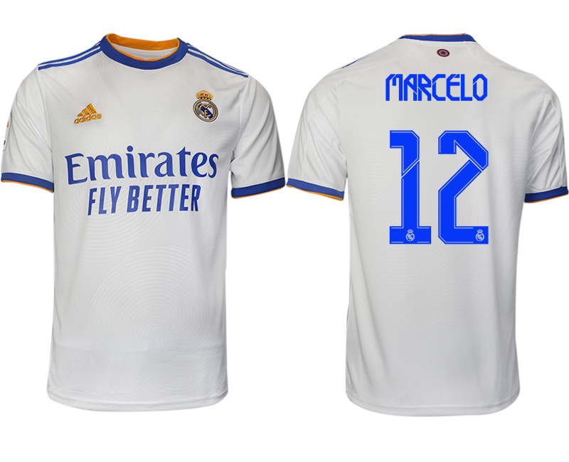 Men 2021-2022 Club Real Madrid home aaa version white #12 Soccer Jerseys